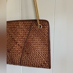 Hudson’s Bay Co. Woven Faux Leather Purse Made in Italy